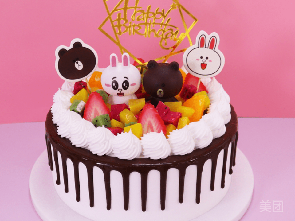 水果熊兔拼盘