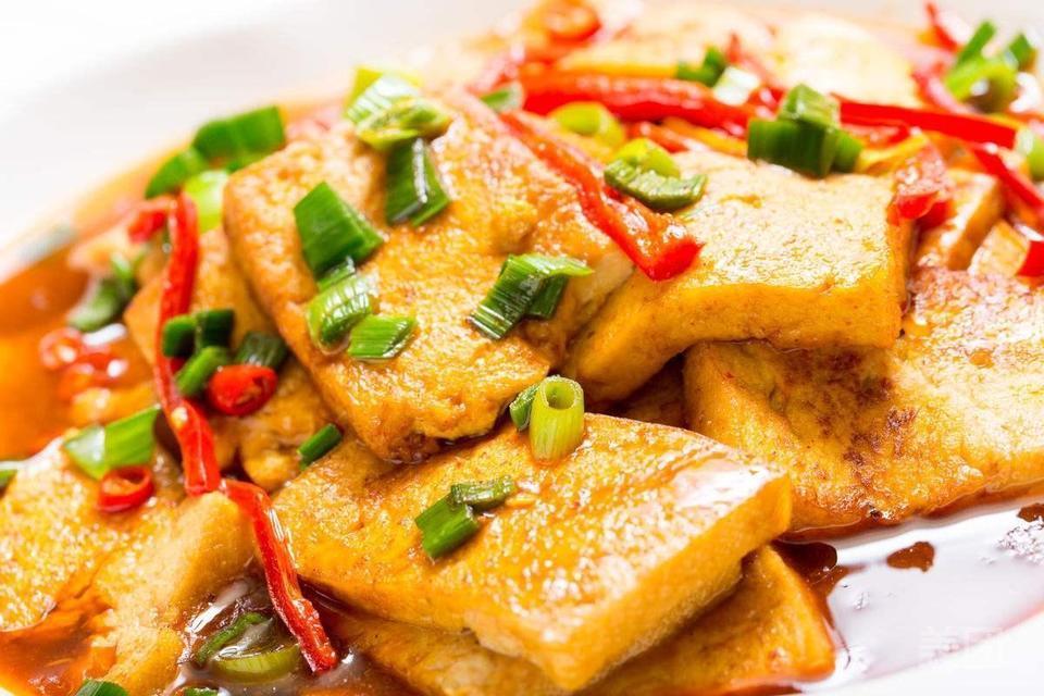 香煎农家豆腐图片