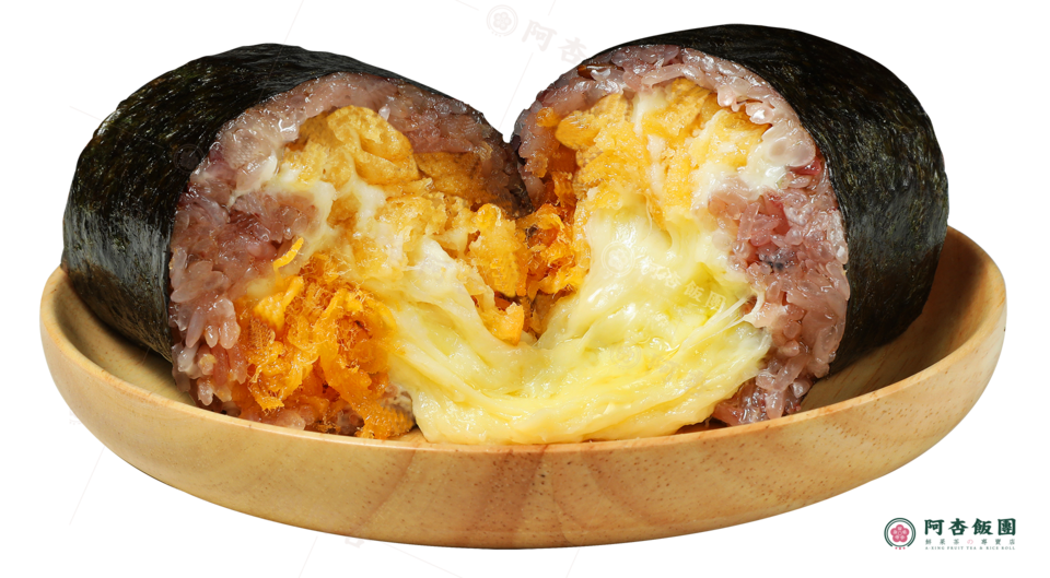 爆浆芝士饭团图片