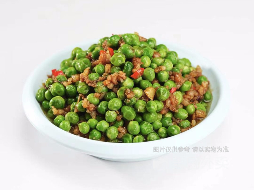 肉沫青豆米图片