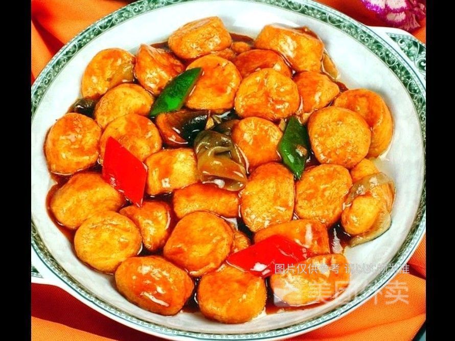 红烧日本豆腐盖浇饭图片