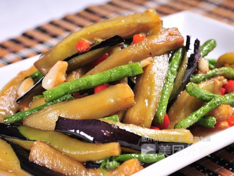 茄子长豆角木桶饭图片