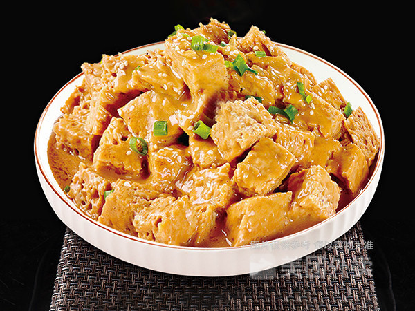 麻酱拌面筋图片