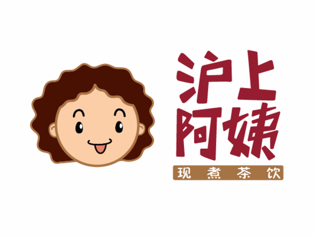 沪上阿姨logo设计图片