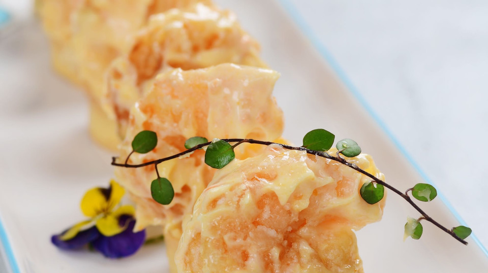 海胆芥末大虾球图片