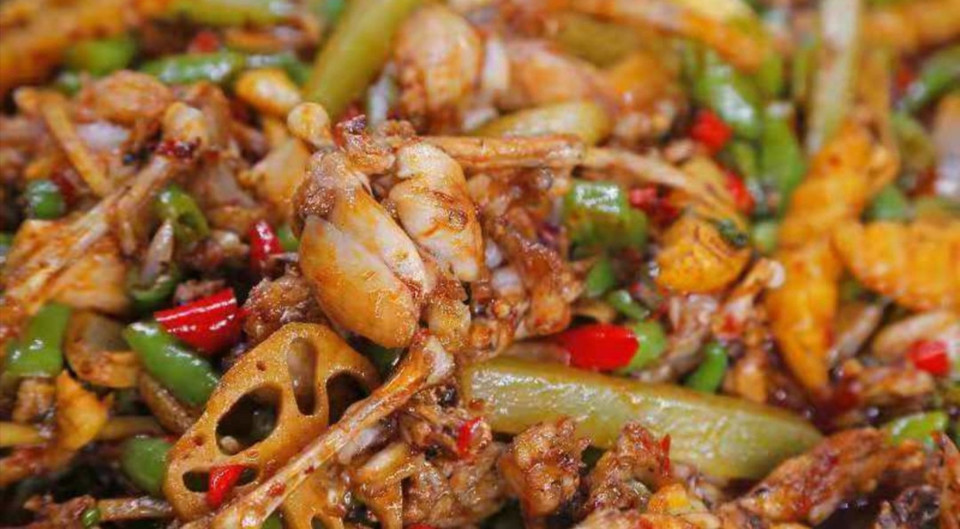 香辣干锅田鸡图片