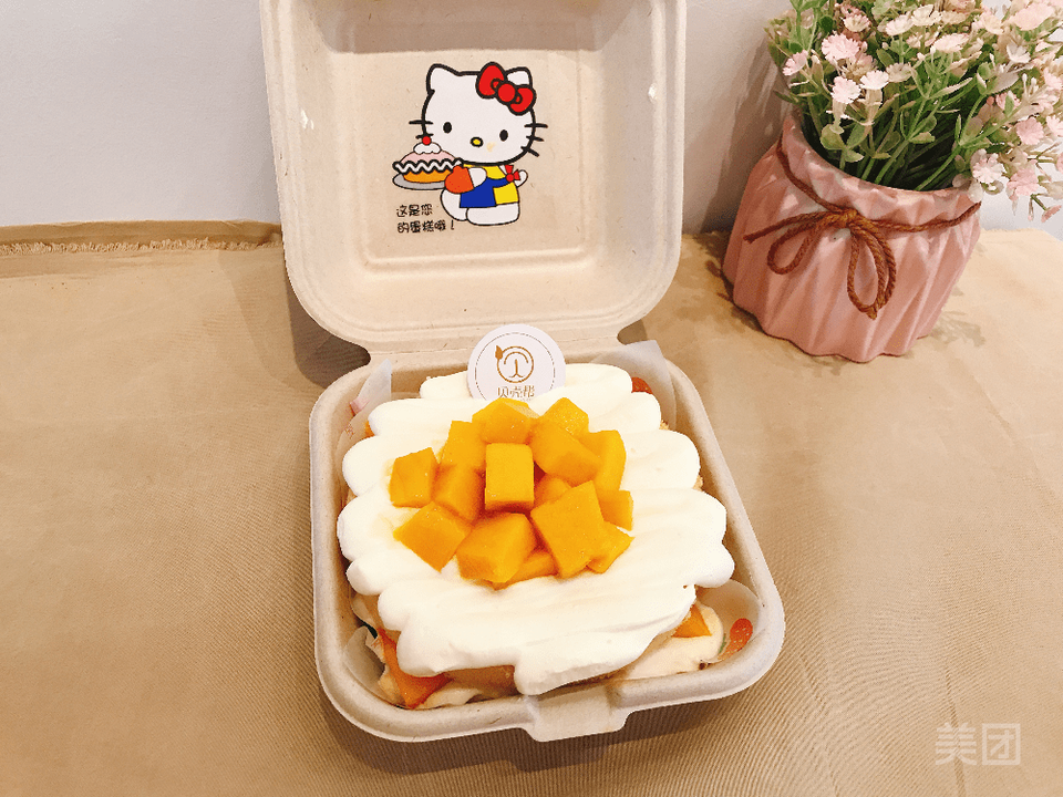 芒果便当蛋糕图片
