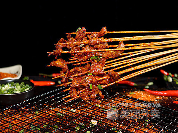 手工牛肉签签图片