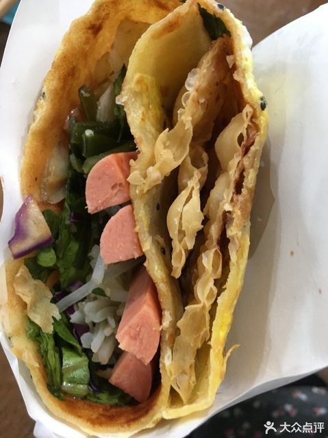 香浓火腿煎饼图片