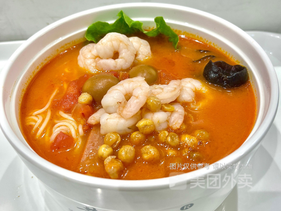 番茄虾仁米线图片