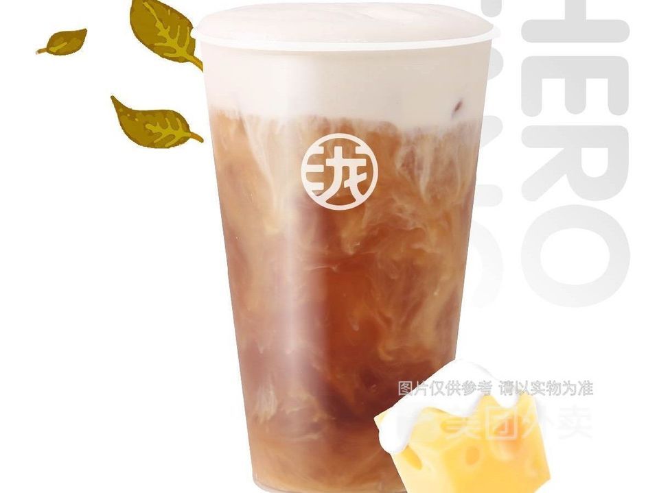 芝士奶盖乌龙图片