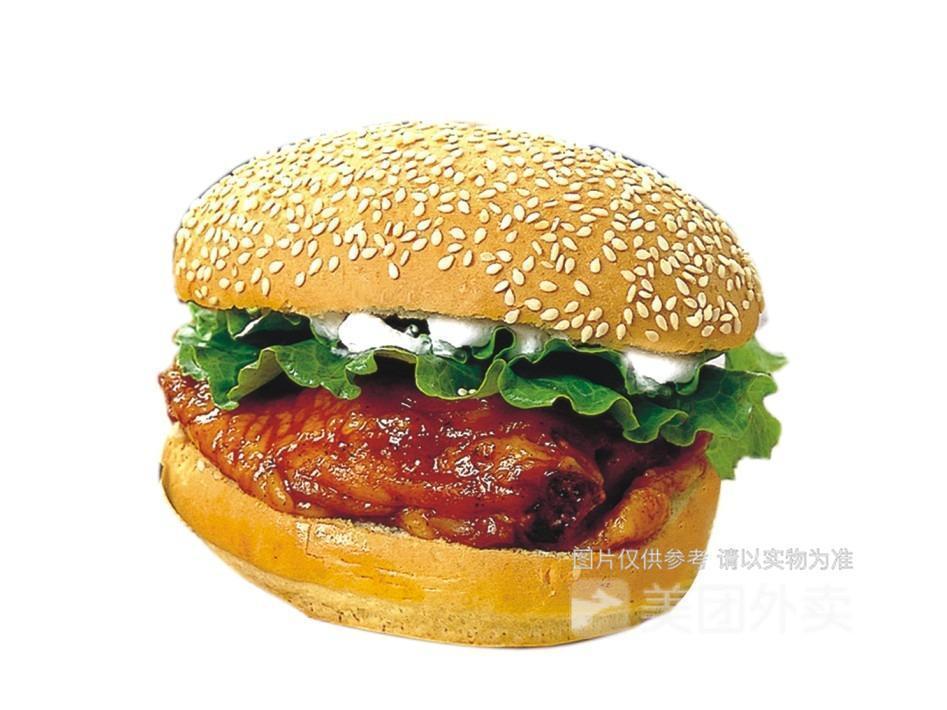 麻辣烤鸡堡图片