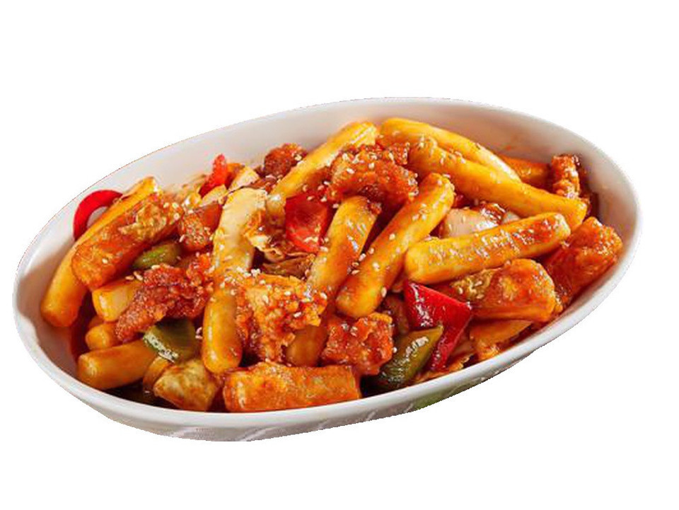 鸡肉炒年糕图片