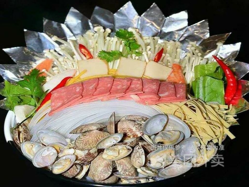 锡纸培根花甲粉图片