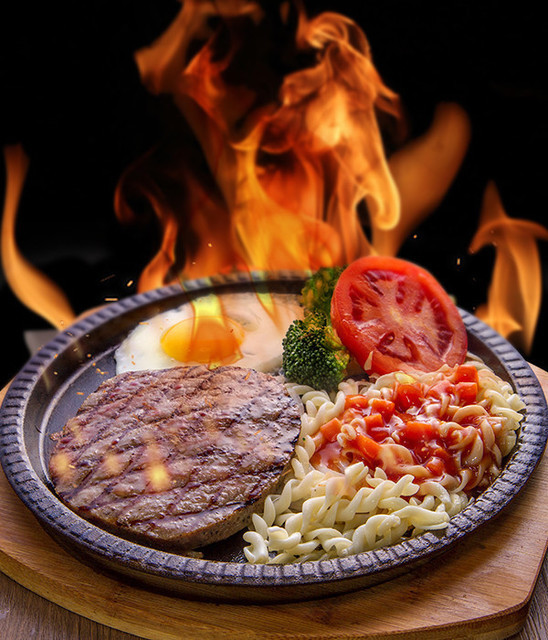 金牌火焰牛排图片
