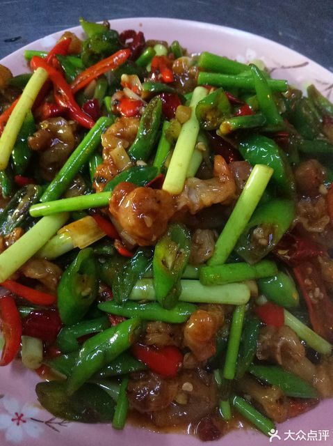 辣炒肉筋头图片