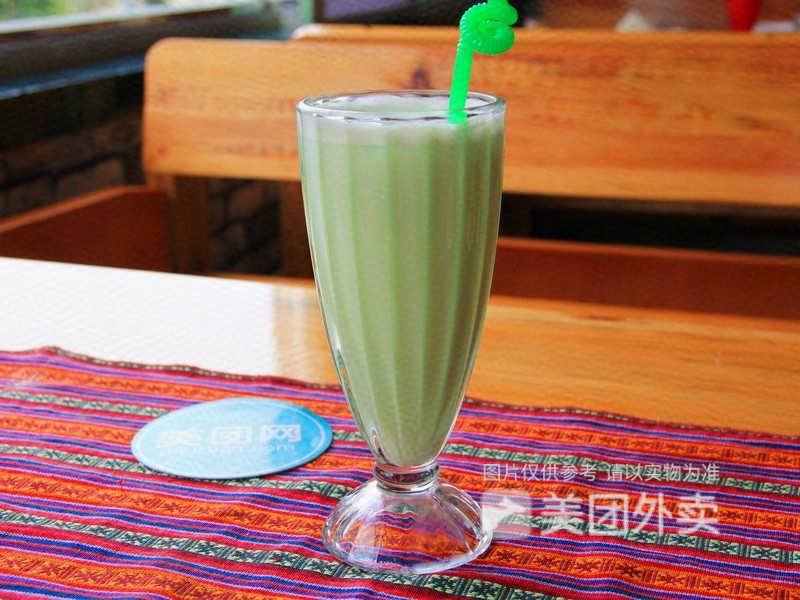 哈密瓜奶茶图片