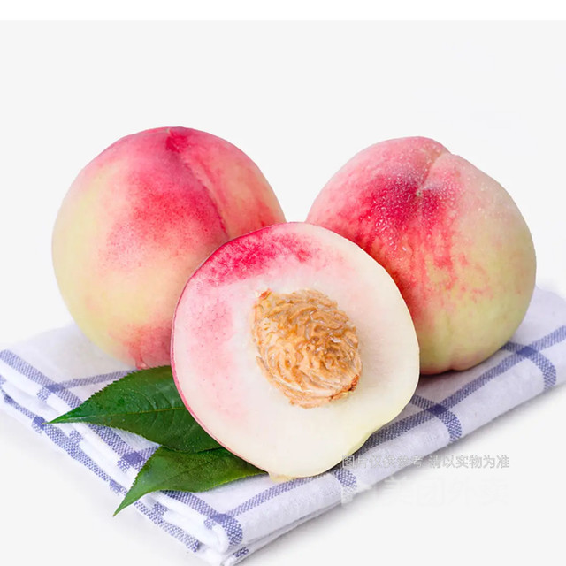 现切水蜜桃图片