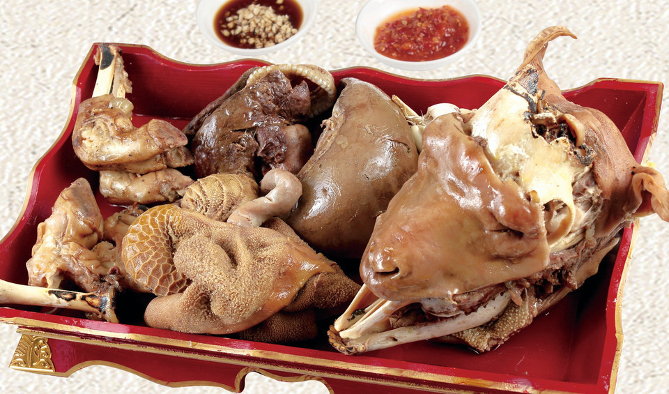 全套手扒羊杂图片