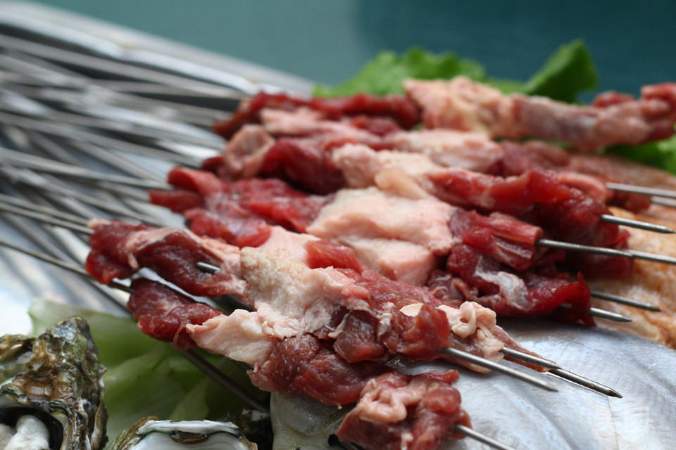 烤羊肉串图片