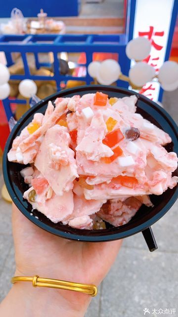 西瓜炒酸奶图片