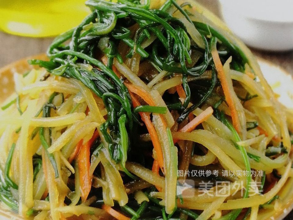现沙葱土豆丝图片
