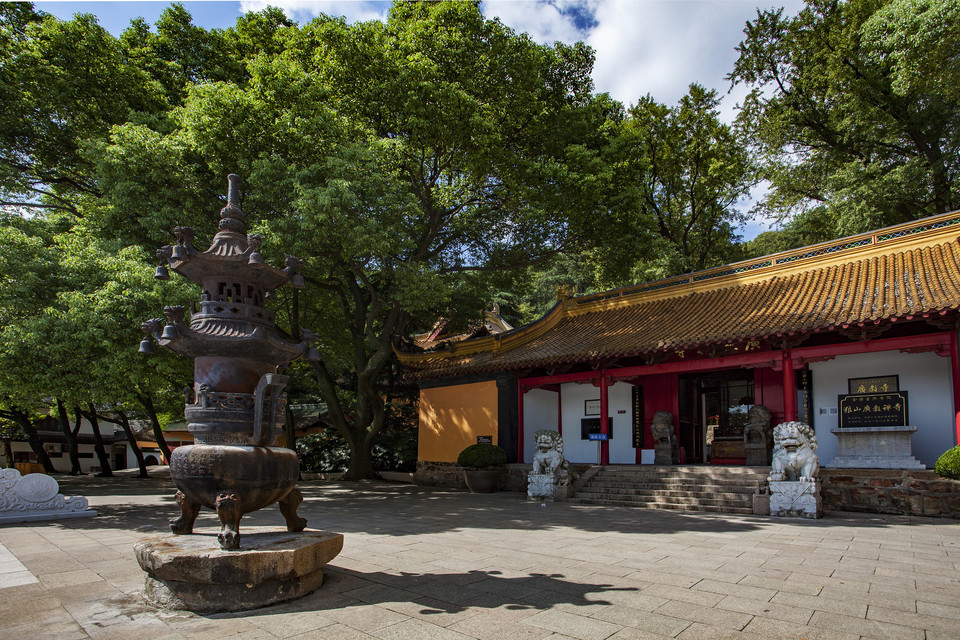 狼山 寺庙图片