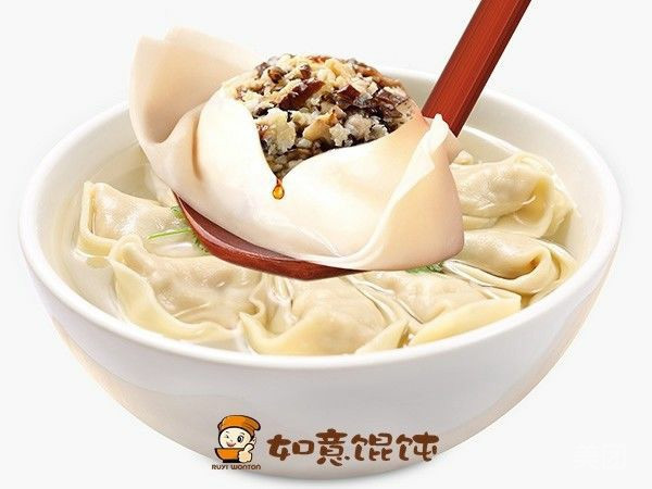 香菇鸡肉大馄饨图片