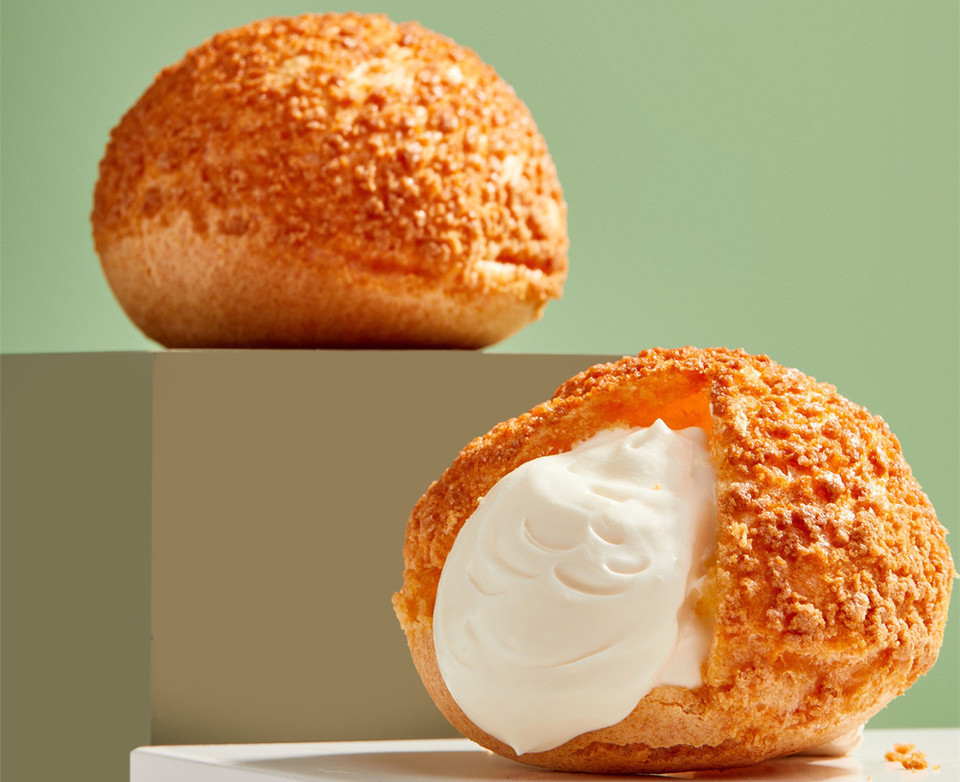 流心爆浆泡芙图片