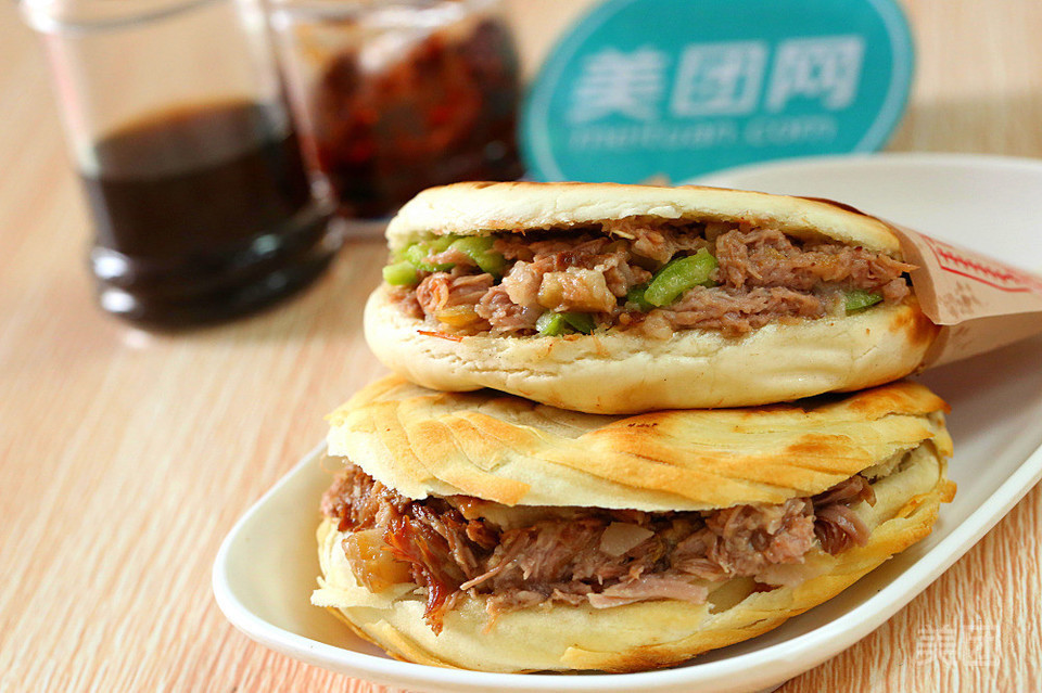 老潼关肥瘦肉夹馍