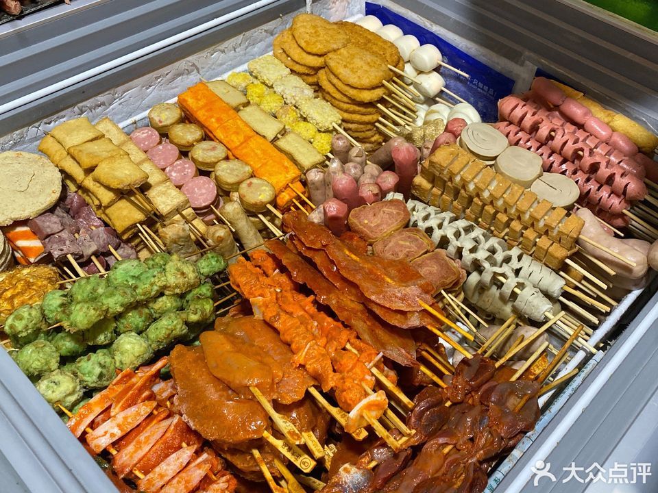 麻辣串卷饼夹烧饼