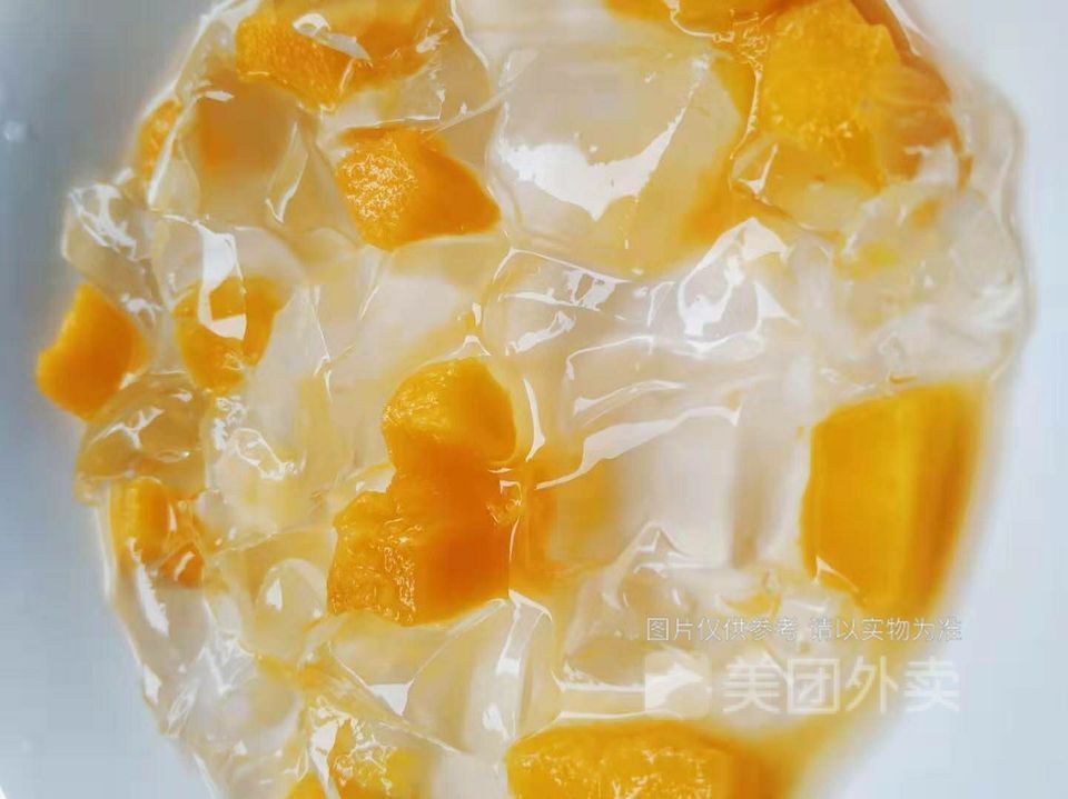 椰汁芒果凉粉图片