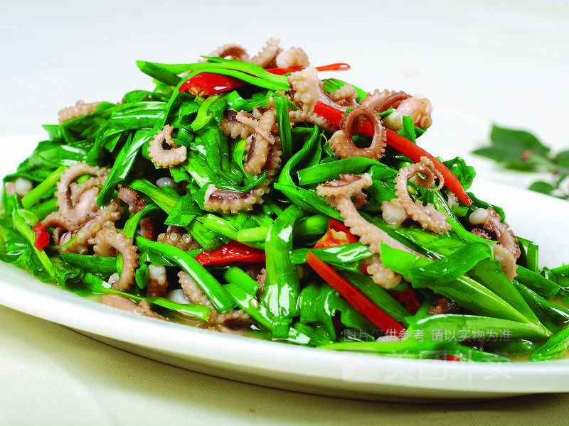 韭菜炒海兔图片