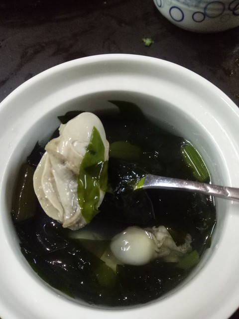 头水紫菜牡蛎汤图片