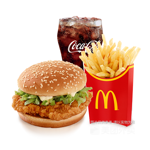 麦辣鸡腿堡鸡翅餐图片