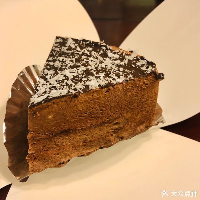 巧克力慕斯切片图片