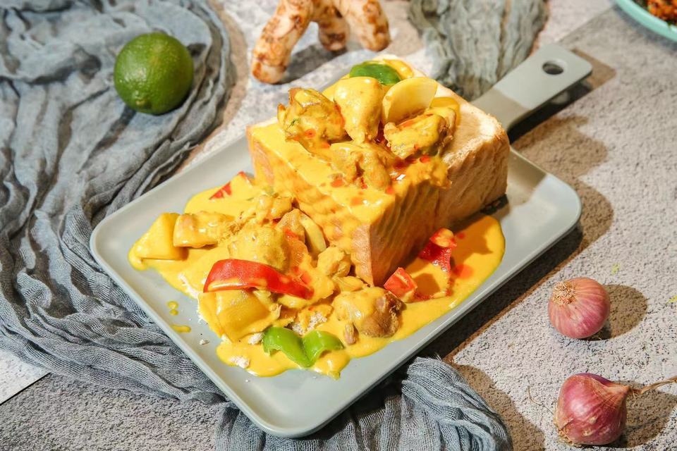 咖喱皇面包鸡图片