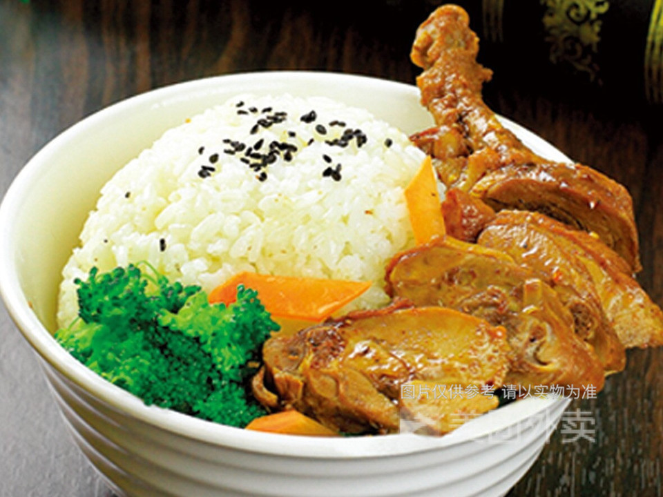 秘制酱鸭饭图片