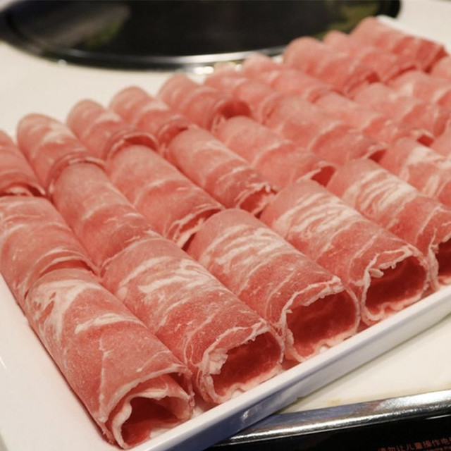 火锅猪肉卷图片