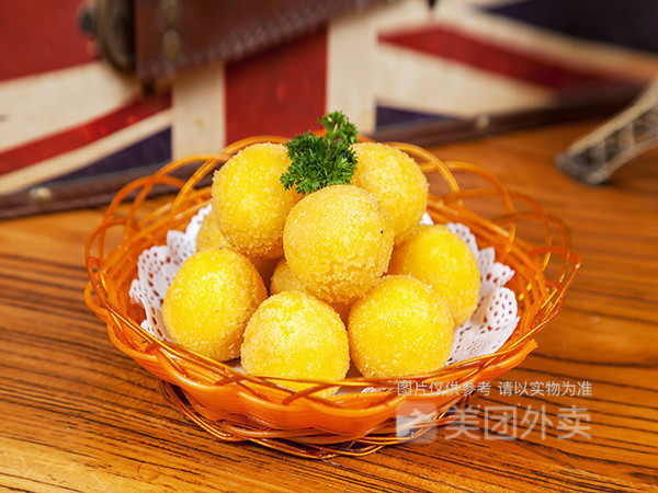 爆浆芝士球图片