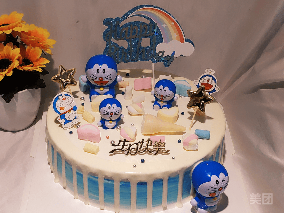 淋面哆啦a梦图片