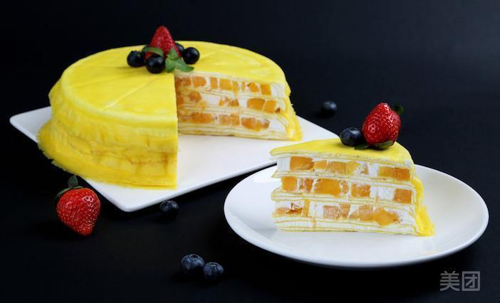 芒果夹心蛋糕图片