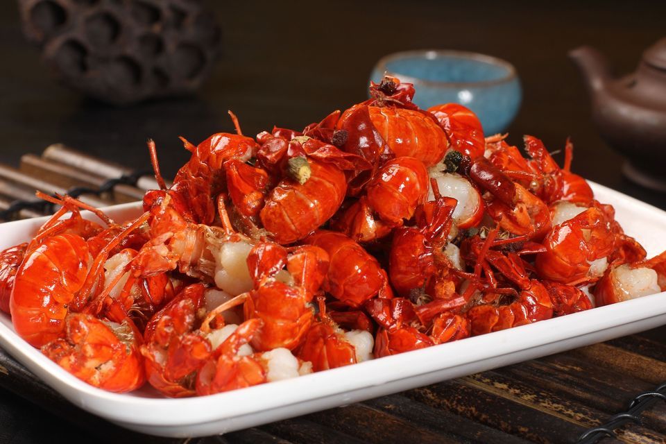 麻辣虾球图片
