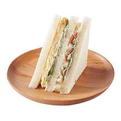 蛋沙拉土豆三明治图片