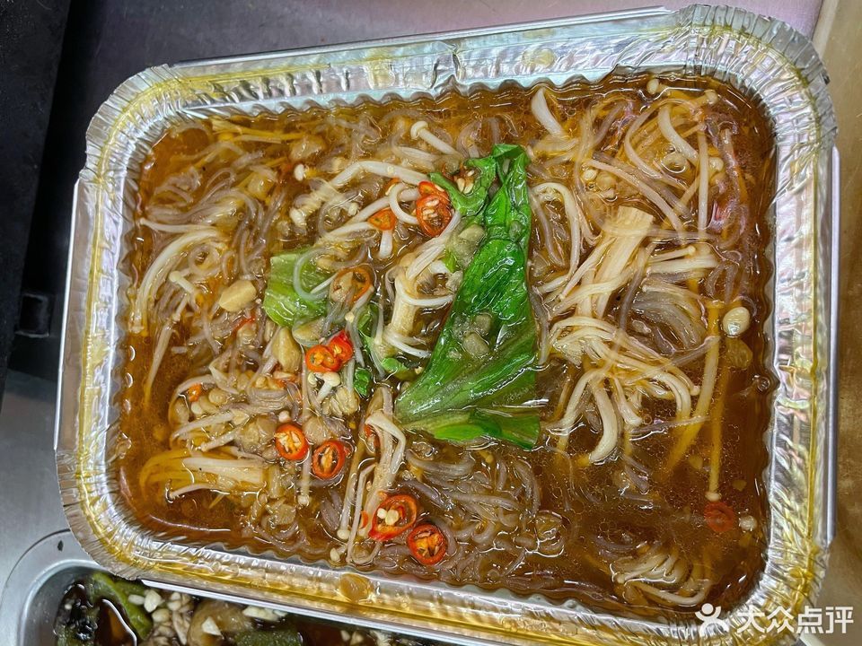 锡纸粉丝金针菇图片