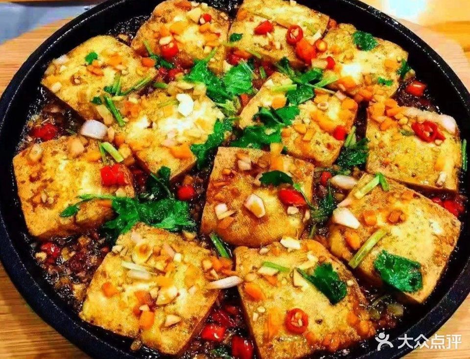 铁板煎豆腐图片