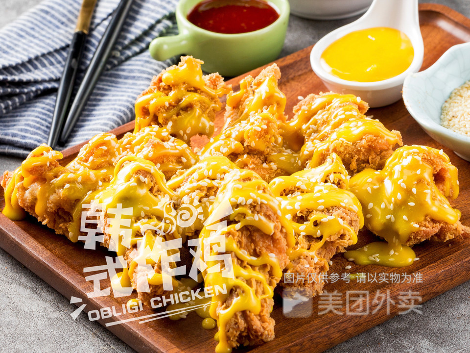 蜂蜜芥末无骨炸鸡图片