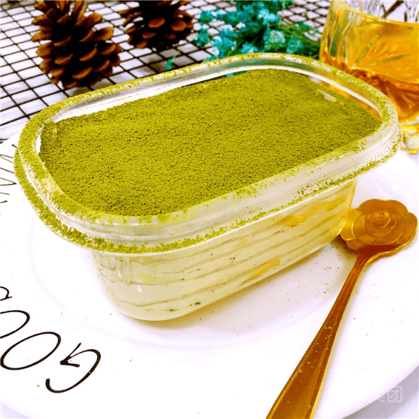 抹茶蜜豆千层盒子图片