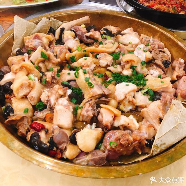铜盘蒸鸡项图片