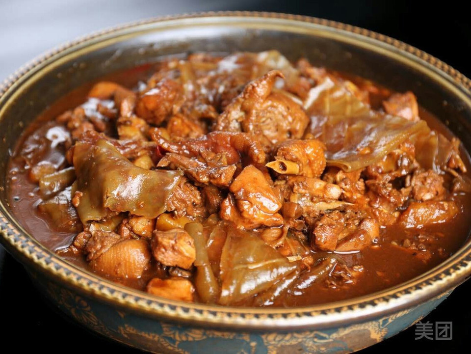 红薯粉皮酱汁鸡图片